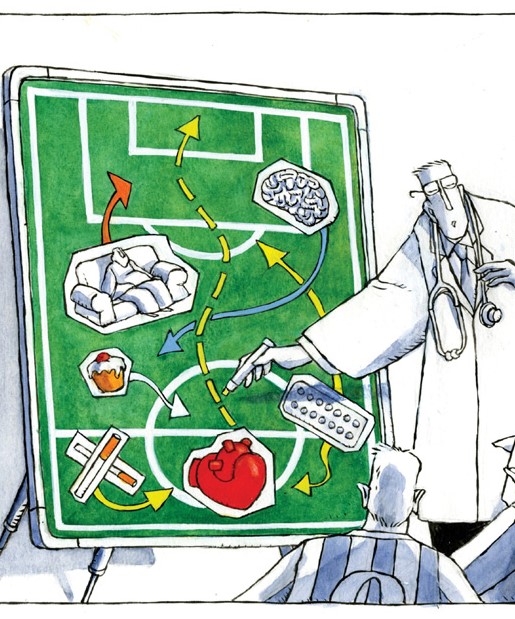 Health sketches in 'Shedia' magazine